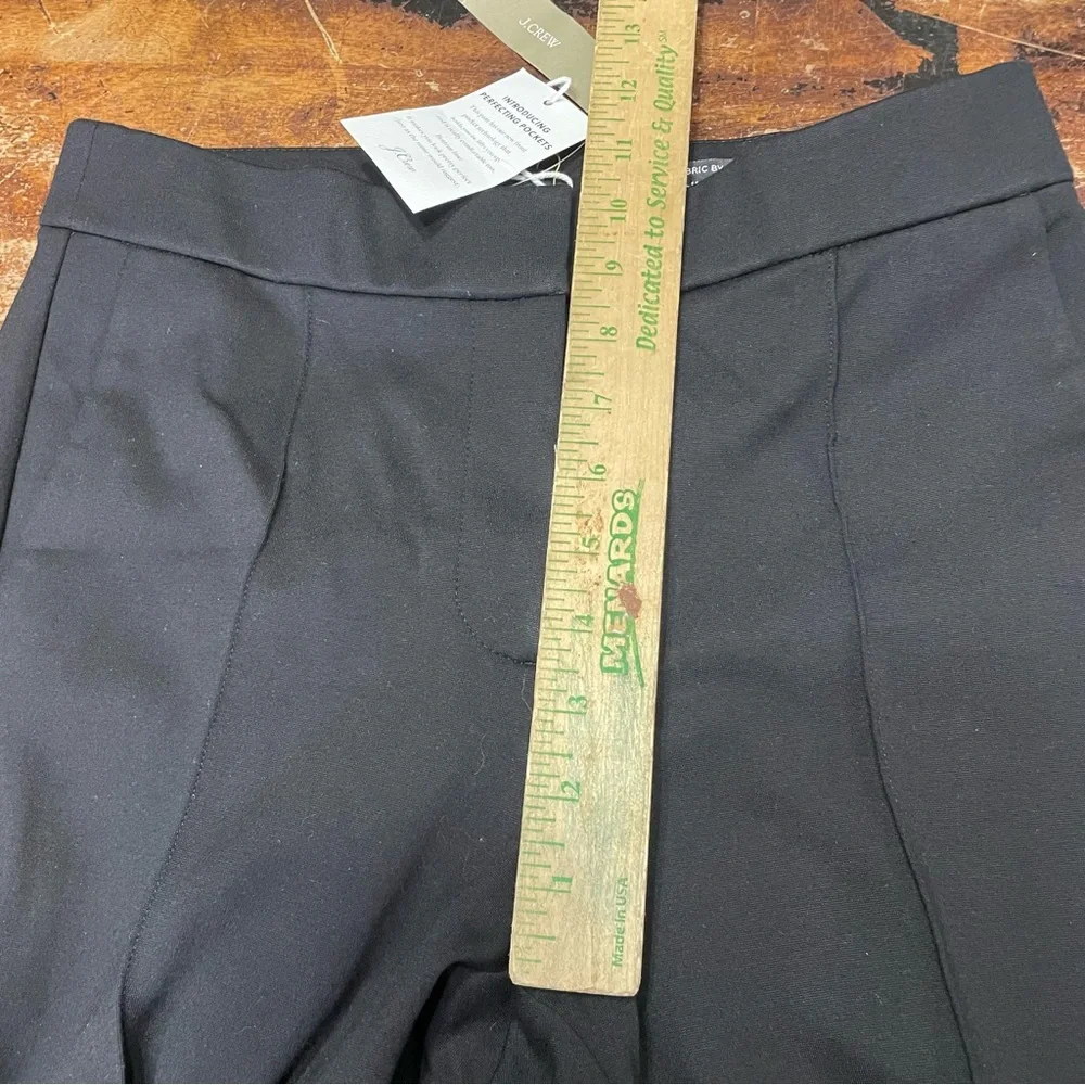 J‎ crew Skinny trouser in Italian ponte black Pants size 6 BD303 Made in Italy